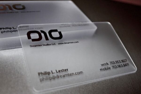 Why Transparent Plastic Business Cards Make a Lasting First Impression Transparent Plastic Business Cards